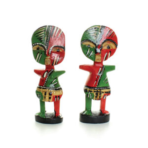 Set Of 2: Painted Fertility Idols – 4-5″