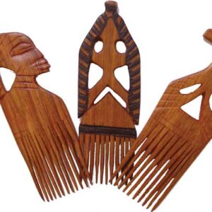 Carved Wooden Comb 10″ ASSORTED