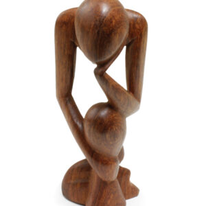 Senegal Thinker Statue – Brown (7-8″)