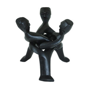 Three Headed Unity Carving – Black LG