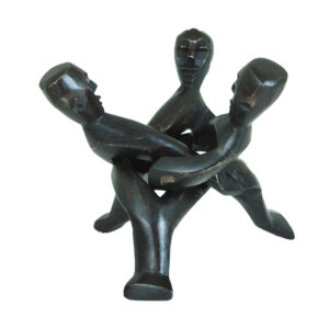 Three Headed Unity Carving – Dk.Brown LG