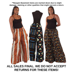 Bargain Set of 3 African Print Palazzo Pants – ASSORTED