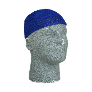 Men’s Knitted Kufi Cap: Blue