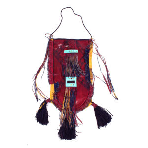 Deluxe Tuareg Leather Fringed Handbag