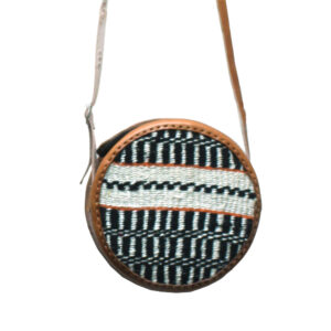 Sisal and Leather Boho Bag: Style A