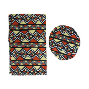 African Print Hat & Head Wrap Set: Style D