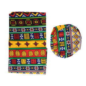 African Print Hat & Head Wrap Set: Style G