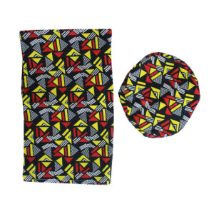 African Print Hat & Head Wrap Set: Style H