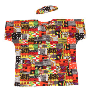 Afrocentric Patchwork Dashiki & Cap