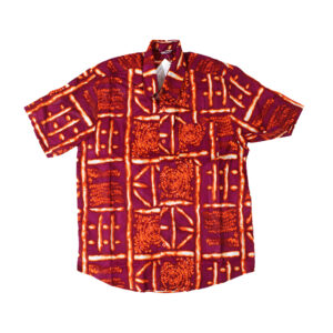 African Print Button Shirt: Style E-  MD