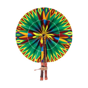 Kente Folding Fan: Print B