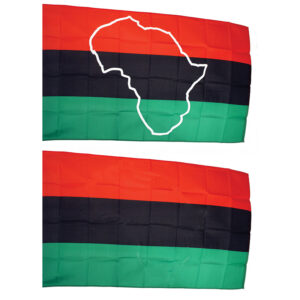 3′ x 5′  African American Flag: Map