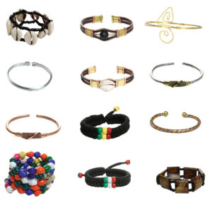 Set Of 12 Afrocentric Bracelets