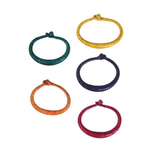 Woven Leather Bracelets From Mali – Assorted Colors