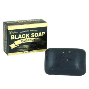 Sunflower: (Original African) Coconut Black Soap – 5 oz.