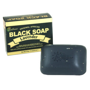 Sunflower: (Original African) Lavender Black Soap – 5 oz.