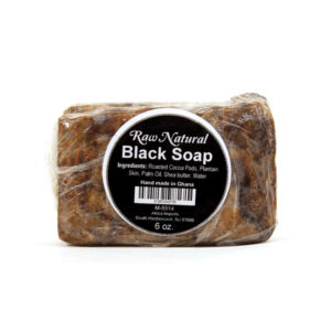 Raw Natural Black Soap Bar – 6 oz.