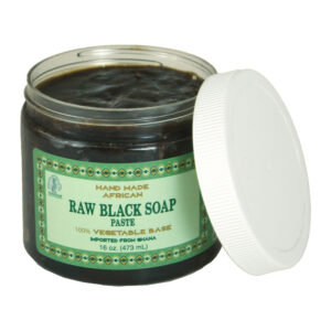 Ghanaian Raw Black Soap Paste – 16 oz.