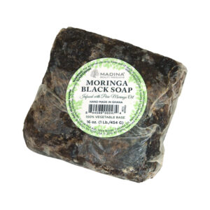 Madina: Moringa Black Soap – 16 oz.