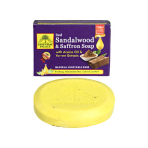 Essential Palace: Red Sandalwood & Saffron Soap – 3.8 oz.