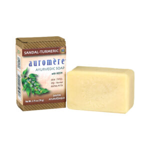 Auromere: Sandal Turmeric Ayurvedic Soap – 2.75 oz.