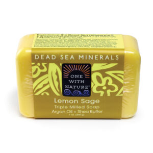 Dead Sea Minerals: Lemon Sage Shea/Argan Soap – 7 oz.