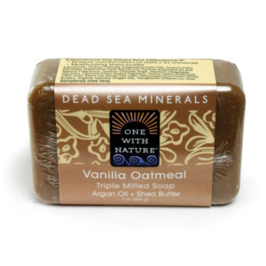 Dead Sea Minerals: Vanilla Oatmeal Shea/Argan Soap – 7 oz.