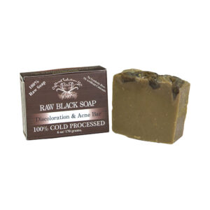 Raw Black Soap Discoloration & Acne Soap – 6 oz.