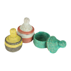 Senegalese Basket With Lid – ASSORTED