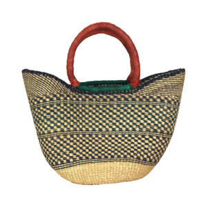 ASSORTED Woven & Leather Basket: Large