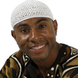 Men’s Knitted Kufi Cap: White