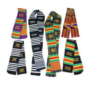 Set Of 6 Woven Kente Stoles