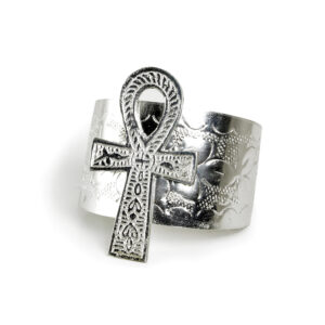 Ankh Cuff: Silver