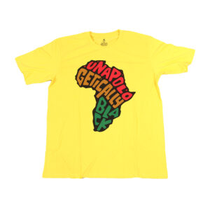 Yellow Unapologetically Black ‘Africa’ T-Shirt: MD