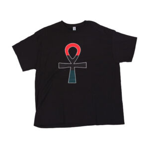 Red/Black/Green Ankh T-Shirt -LG