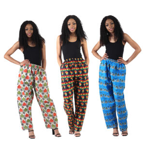 Set Of 3 ASSORTED African Print Pants