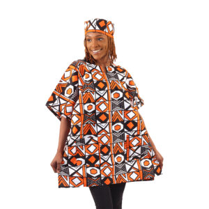 Bold Ankara Print Dashiki: Style J