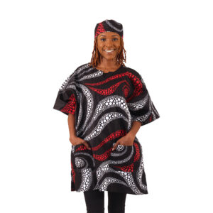 Bold Ankara Print Dashiki: Style K