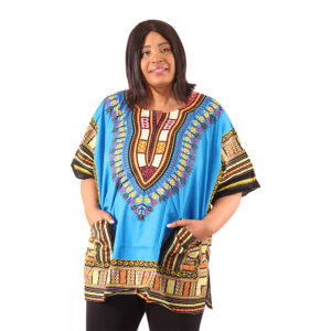 King-Sized Dashiki: Turquoise        1X