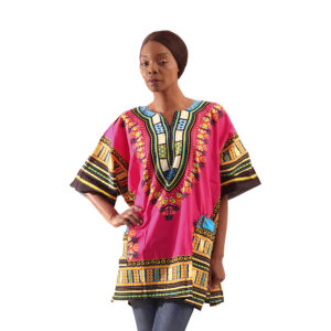 King-Sized Dashiki: Fuchsia          1X