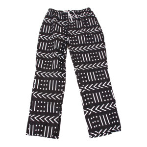 African Print Drawstring Pants: Style D