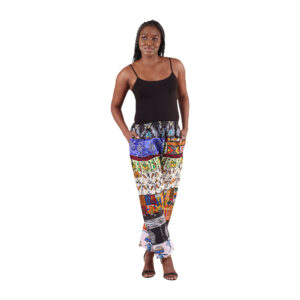 Patchwork African Print Pants from Senegal