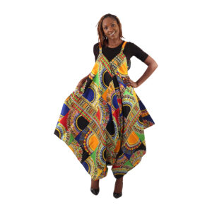 Traditional Patchwork Print Jumpsuit