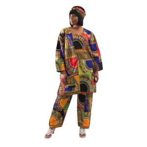 Traditional Patchwork Print Pant Set