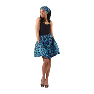 African Print Mini Skirt: Style T