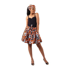 African Print Mini Skirt: Style U