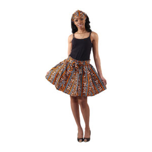 African Print Mini Skirt: Style W