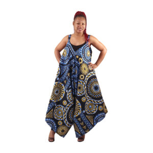 African Print Palazzo Jumpsuit: Style H