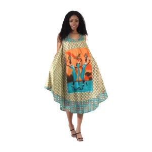 African Women Umbrella Dress: Style E