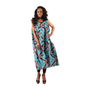 African Print Short Dress: Style C